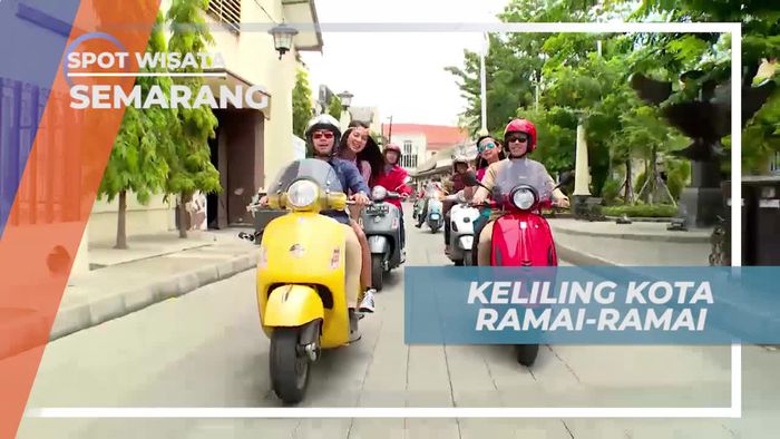 Naik Skuter Berkeliling Kota Semarang