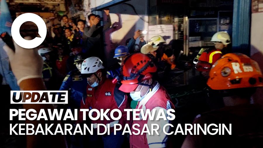 1 Orang tewas dalam Kebakaran Lahap Ruko Pasar Caringin