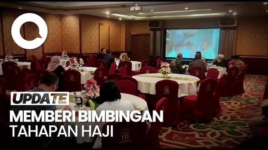 Momen Calon Jemaah Haji Jalani Bimbingan Manasik Maktour