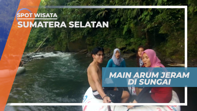 Keseruan Bermain Arum Jeram, Air Terjun Lematang Indah Sumatera Selatan