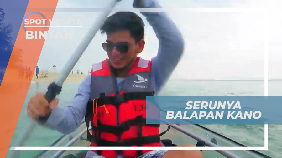 Adu Kecepatan Dengan Lomba Balap Kano di Laut Bintan