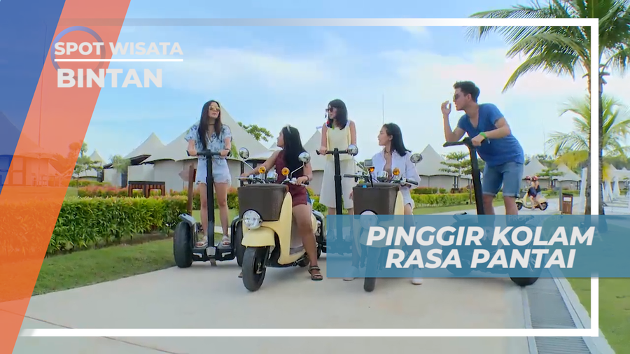 Sensasi Jalan-jalan di Pinggir Kolam Renang Terluas Seasia Tenggara, Bintan