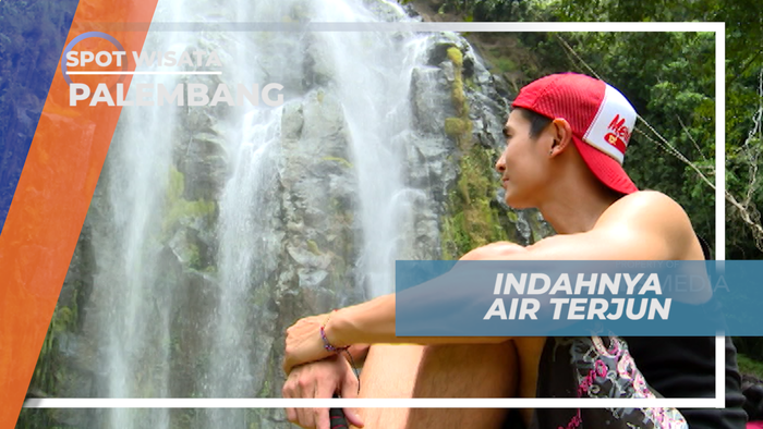 Bersantai Menikmati Keindahan Alam Air Terjun Curup Air Karang, Palembang