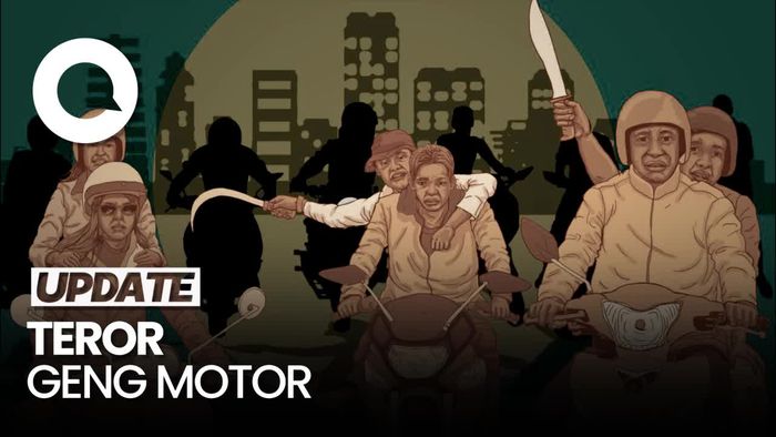 Teror Geng Motor Acungkan Senjata di Sukabumi