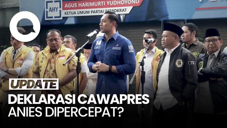 Kata AHY soal Usulan Deklarasi Cawapres Anies Dipercepat