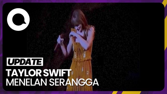 Reaksi Taylor Swift Tak Sengaja Telan Serangga Saat Konser