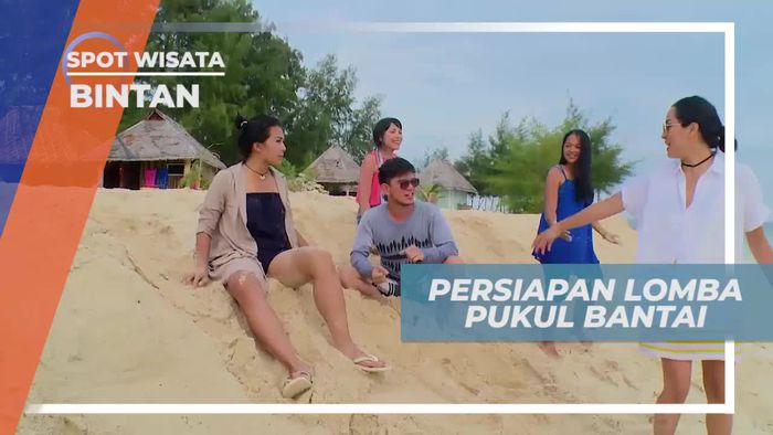 Persiapan Lomba Gebuk Bantal, Bintan