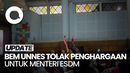 Aksi Protes Presiden BEM Unnes Saat Menteri ESDM Diberi Penghargaan