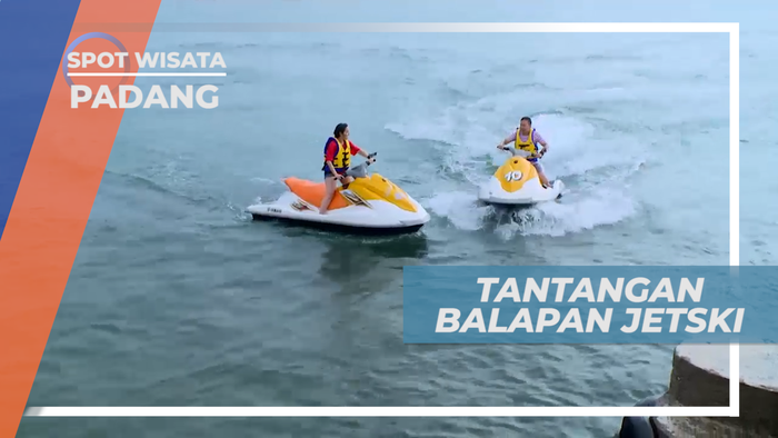 Pacu Adrenalin, Adu Cepat Balap Jetski di Pantai Carocok, Padang