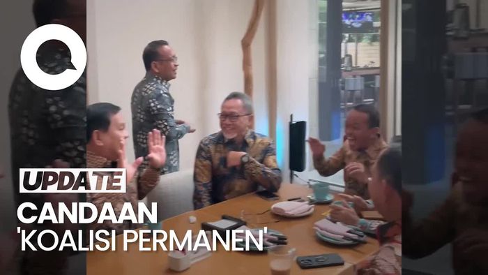 Tawa Lepas Menteri Jokowi hingga Celetukan Prabowo soal Koalisi Permanen