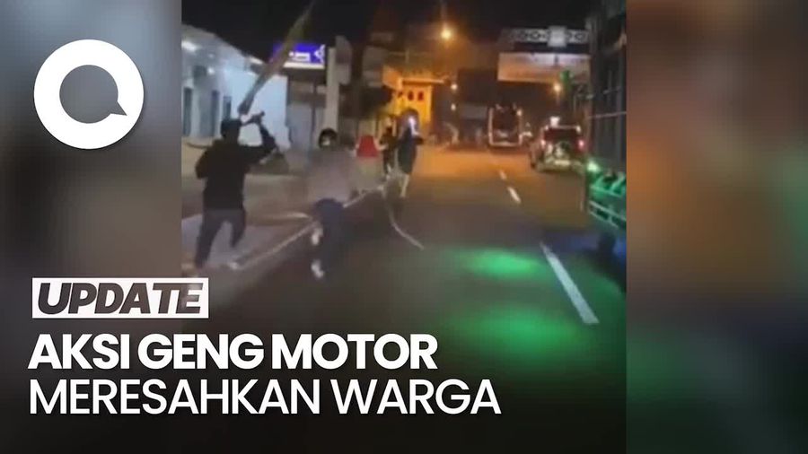 Bikin Resah! Geng Motor Kejar Warga Pakai Celurit di Losari