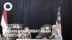 RI dan Malaysia Tanda Tangani Perjanjian Perbatasan Baru