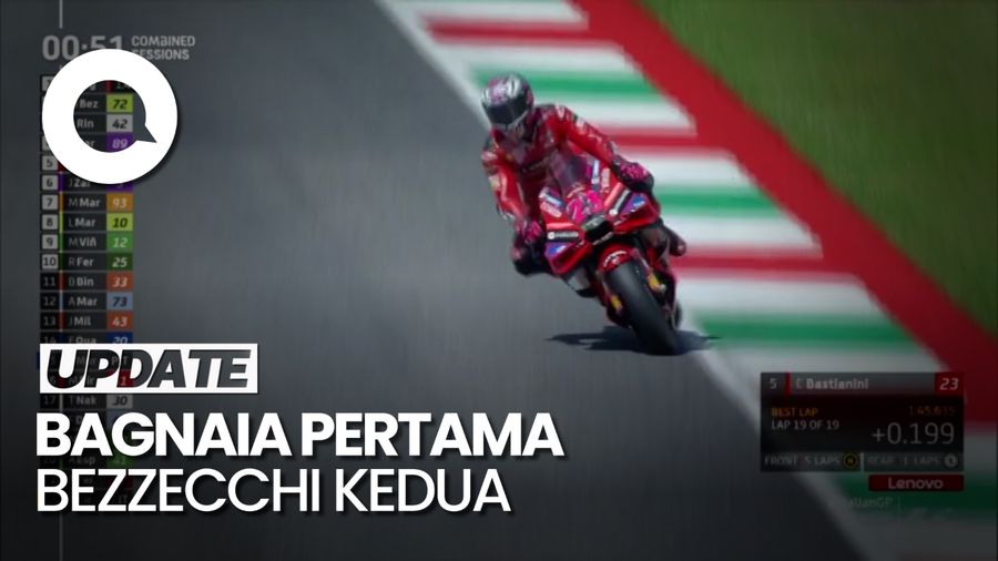Bagnaia Tercepat di P2 MotoGP Italia