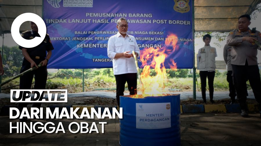 Kemendag Musnahkan 140 Ton Barang Ilegal Senilai Rp 13,3 M