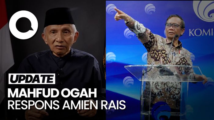Mahfud Ogah Respons Tudingan Amien Rais soal Tim Reformasi Hukum
