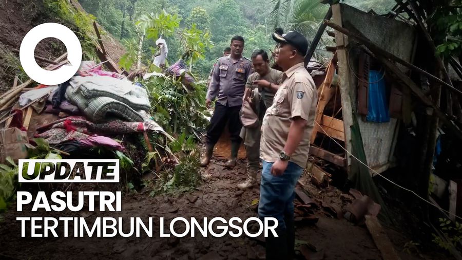 Penampakan Longsor yang Tewaskan Pasutri di Tasikmalaya