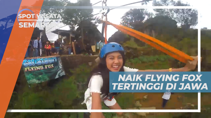 Uji Nyali, Meluncur Dengan Flying Fox Tertinggi di Jawa, Semarang
