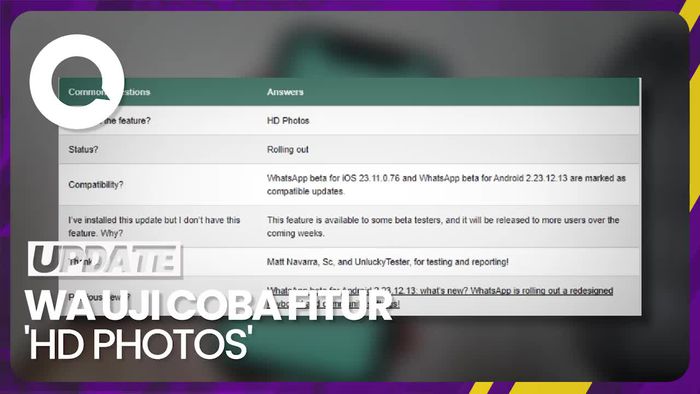 WhatsApp Uji Coba Fitur Kirim Foto Kualitas Tinggi