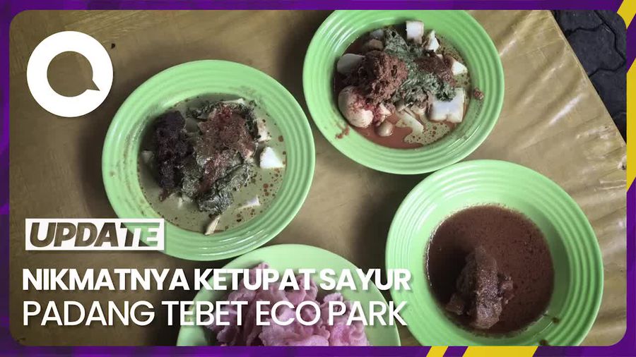 Ketupat Sayur Padang di Tebet Eco Park yang Jadi Menu Sarapan Favorit
