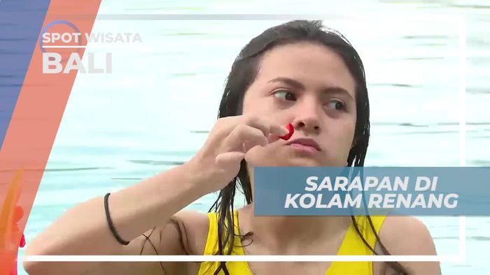 Menikmati Kelezatan Floating Breakfast di Kolam Renang Bali
