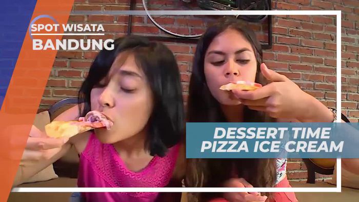 Pizza Ice Cream, Kuliner Dengan Konsep Unik di Bandung