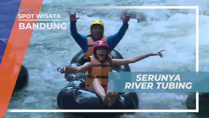 Mengarungi Arus Sungai Dengan River Tubing, Bandung