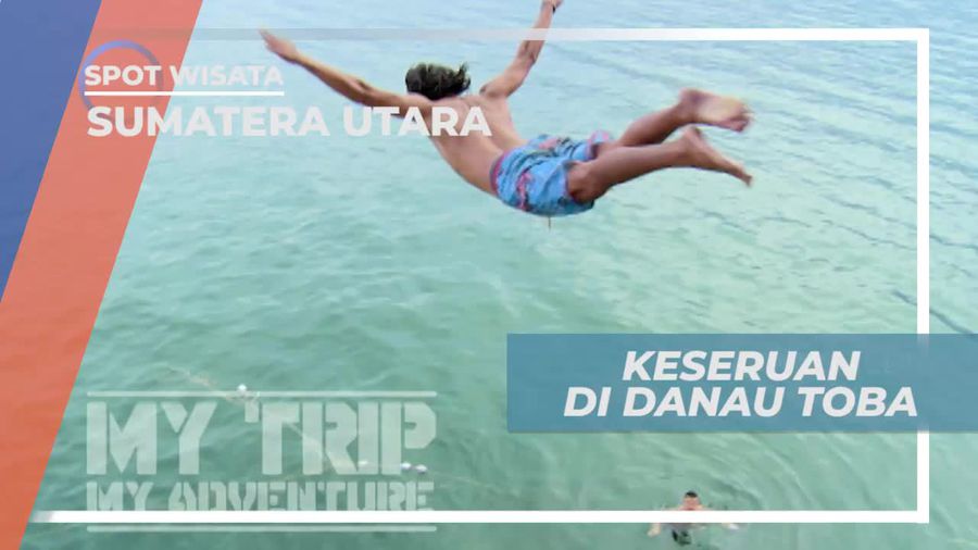 Tantangan Seru Lompat Dari Kapal, Danau Toba Sumatera Utara