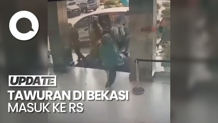 Viral Video Tawuran di Bekasi, Ibu-ibu Baru Keluar RS Terinjak-injak