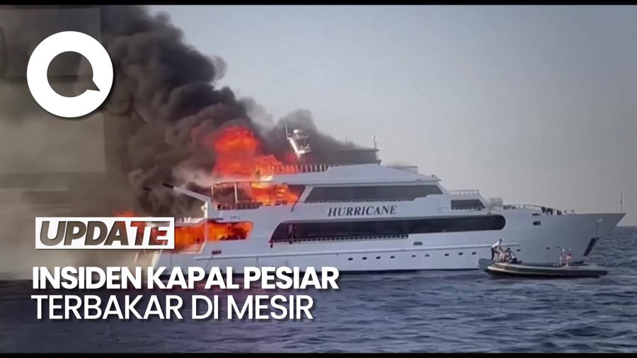 Kapal Pesiar di Mesir Terbakar, Penumpang Terjun ke Laut