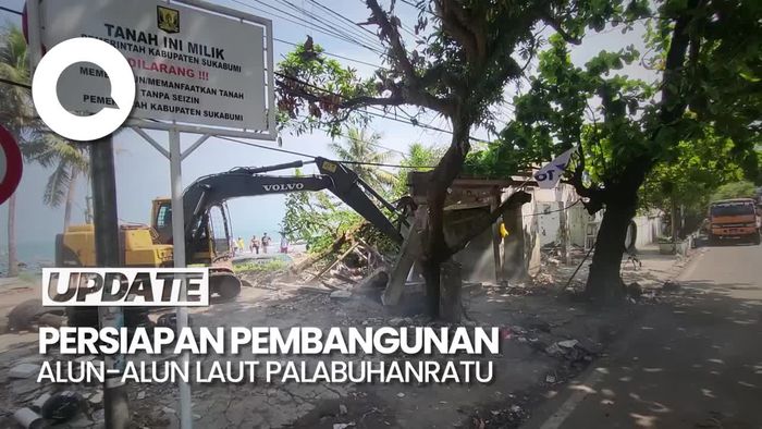 Bangunan di Pesisir Palabuhanratu Dibongkar untuk Alun-alun Laut