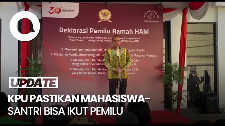  Mahasiswa-Santri Bisa Ikut Pemilu di Lokasi Belajar Tanpa Perlu Pulang 
