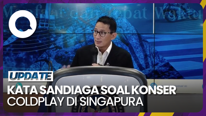 Coldplay Gelar Konser 4 Hari di Singapura, Ini Respon Sandiaga Uno
