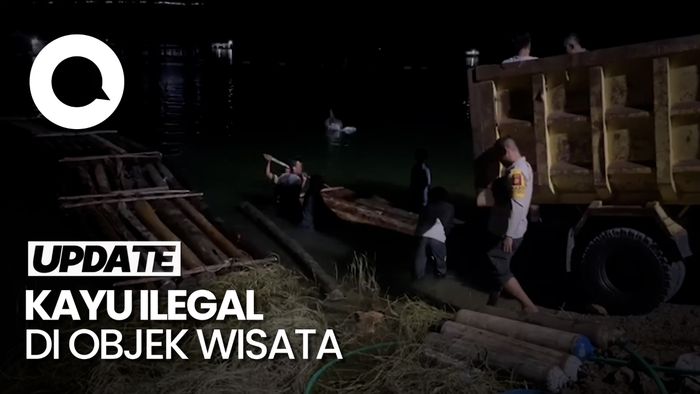 Penampakan Objek Wisata Gulamo Riau Penuh Kayu Illegal Logging