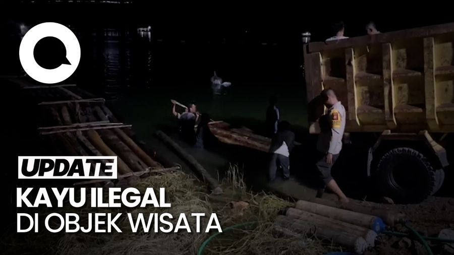 Penampakan Objek Wisata Gulamo Riau Penuh Kayu Illegal Logging