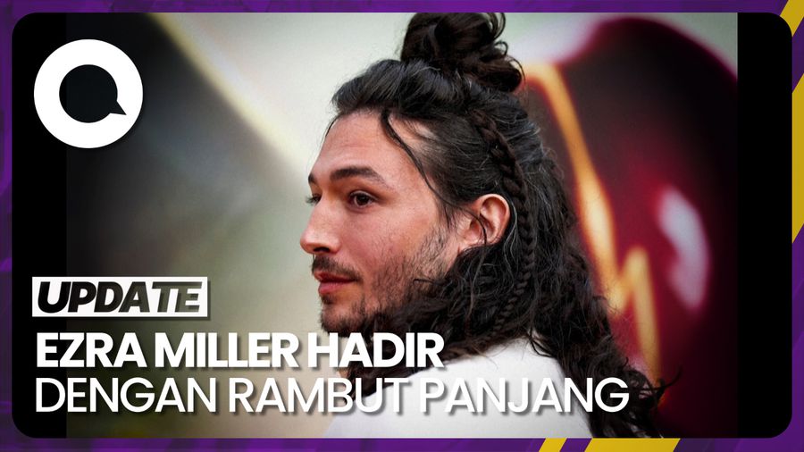 Penampilan Ezra Miller di Premiere The Flash