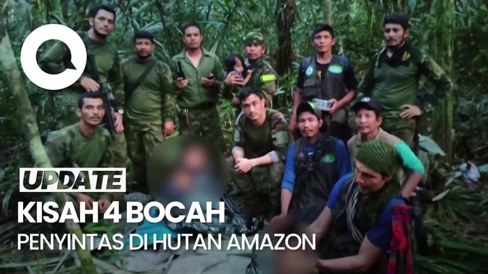 4 Bocah Berjuang 40 Hari di Amazon Mengandalkan 1 Kg Tepung Singkong
