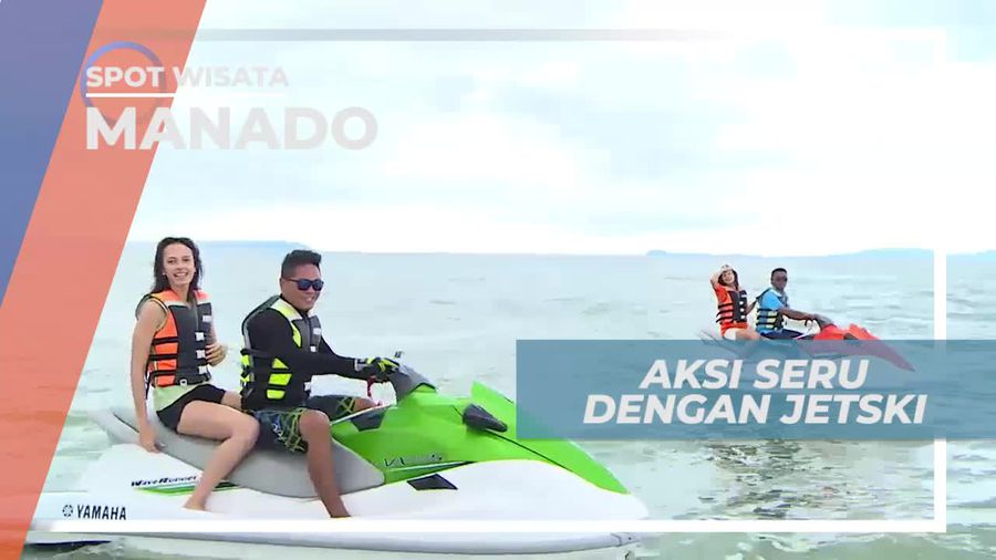 Unjuk Kebolehan Bermain Jet Ski di Manado