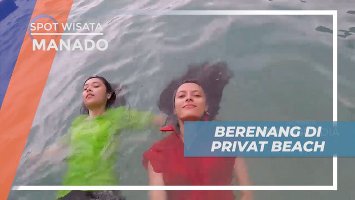 Senangnya Berenang di Private Beach, Serasa yang Punya Pantai, Manado