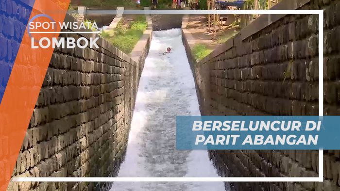 Seru-seruan Habiskan Waktu Berseluncur di Parit Abangan, Lombok