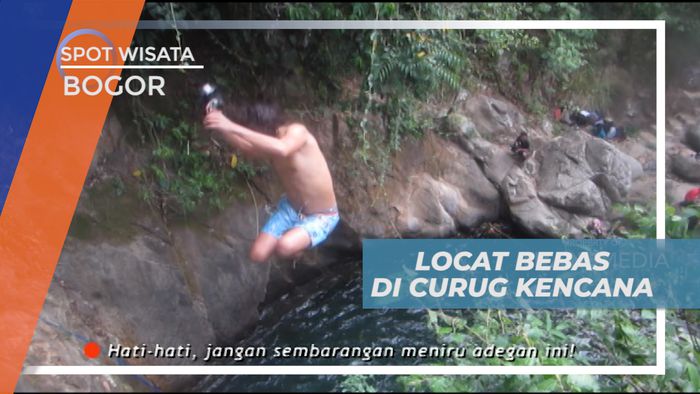 Uji Nyali, Melompat Bebeas ke Dalam Curud Dari Ketinggian, Bogor