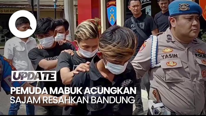Rombongan Pemuda Mabuk Acungkan Sajam di Bandung Ditangkap