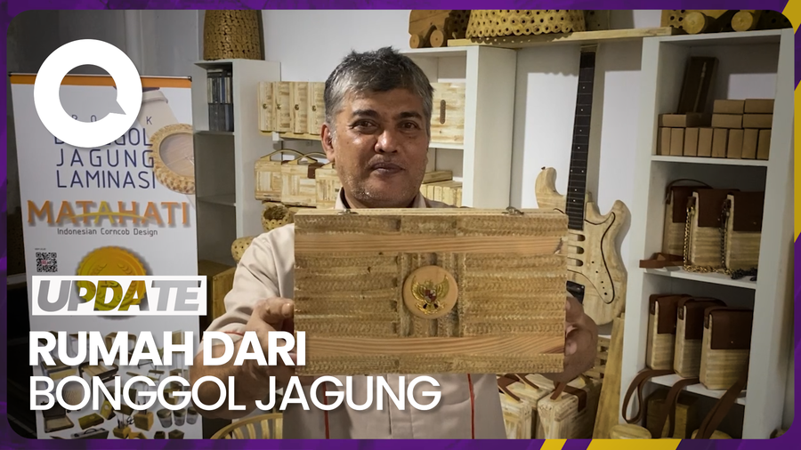 Bonggol Jagung Disulap Jadi Rumah oleh Dosen Asal Bandung