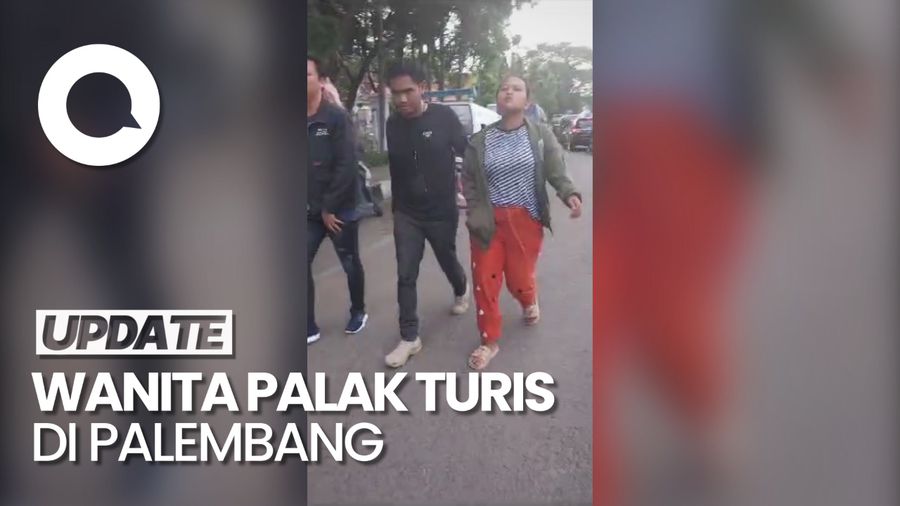 Detik-detik Wanita Pemalak Turis di Palembang Ditangkap!