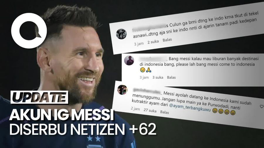 Dikabarkan Absen Lawan Timnas, Akun IG Messi Diserbu Komen Netizen +62