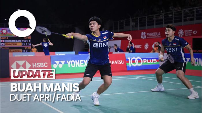 Sengit! Apri/Fadia Kalahkan Wakil Jerman di Babak Awal Indonesia Open