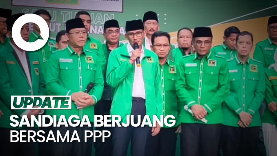 Sandiaga: 7 Bulan Kami Silaturahmi, Alhamdulillah Hari Ini Diterima PPP