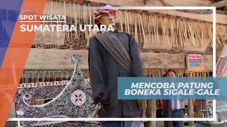 Mencoba Memainkan Boneka Sigale-gale, Sumatera Utara