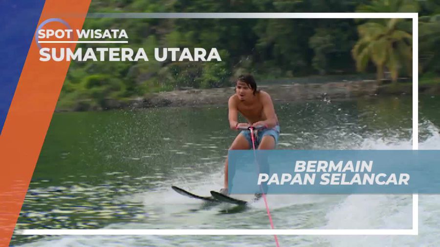 Memacu Adrenalin Bermain Papan Selancar di Danau Toba