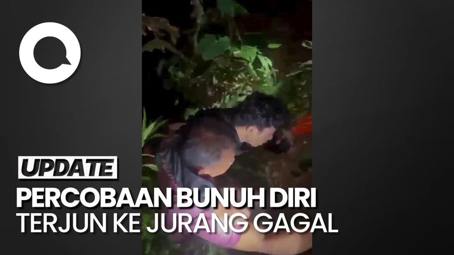Pria Asal Gianyar Selamat Usai Coba Bunuh diri di Jurang Sedalam 25 Meter