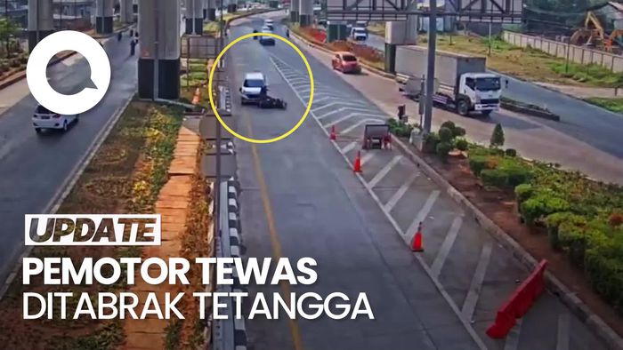 Rekaman CCTV Detik-detik Pemotor Tewas Ditabrak Tetangga di Jaktim
